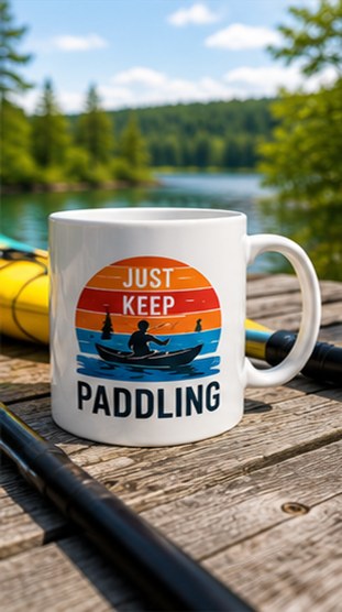 Custom outdoor sports club mug — full-colour sublimation
